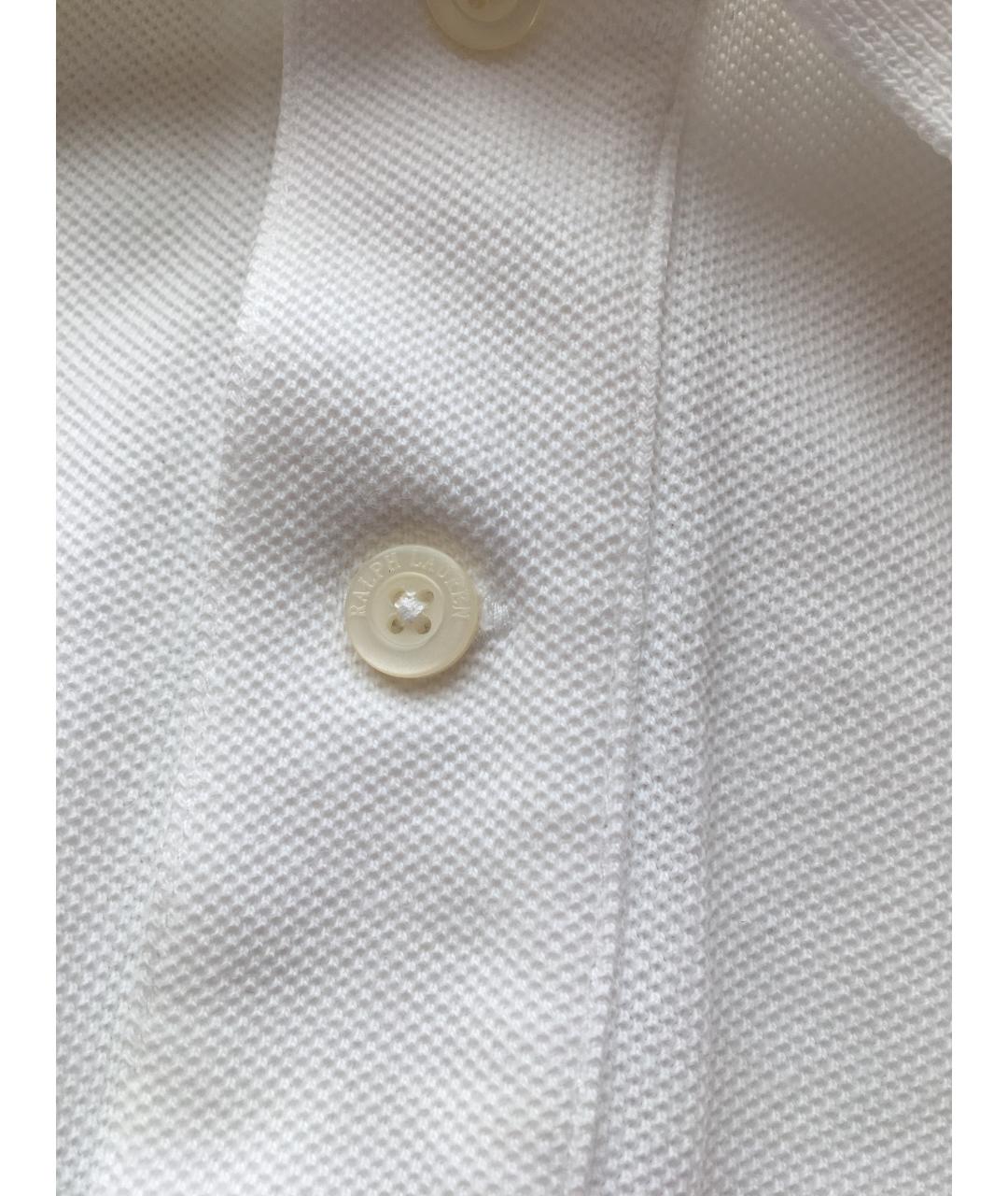 RALPH LAUREN Белая хлопковая майка, фото 5