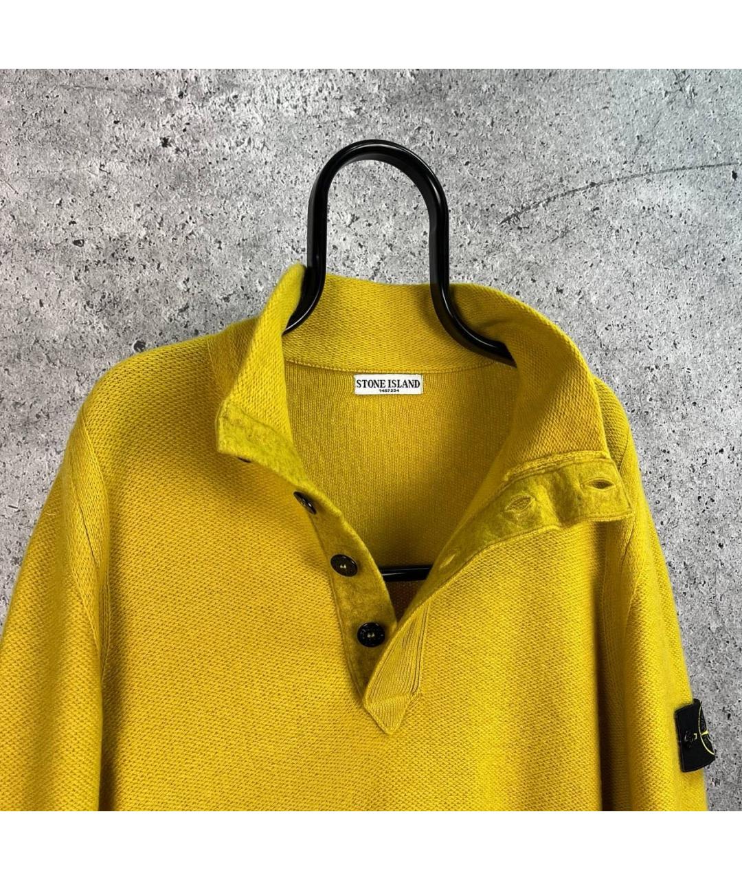 STONE ISLAND Горчичный джемпер / свитер, фото 7