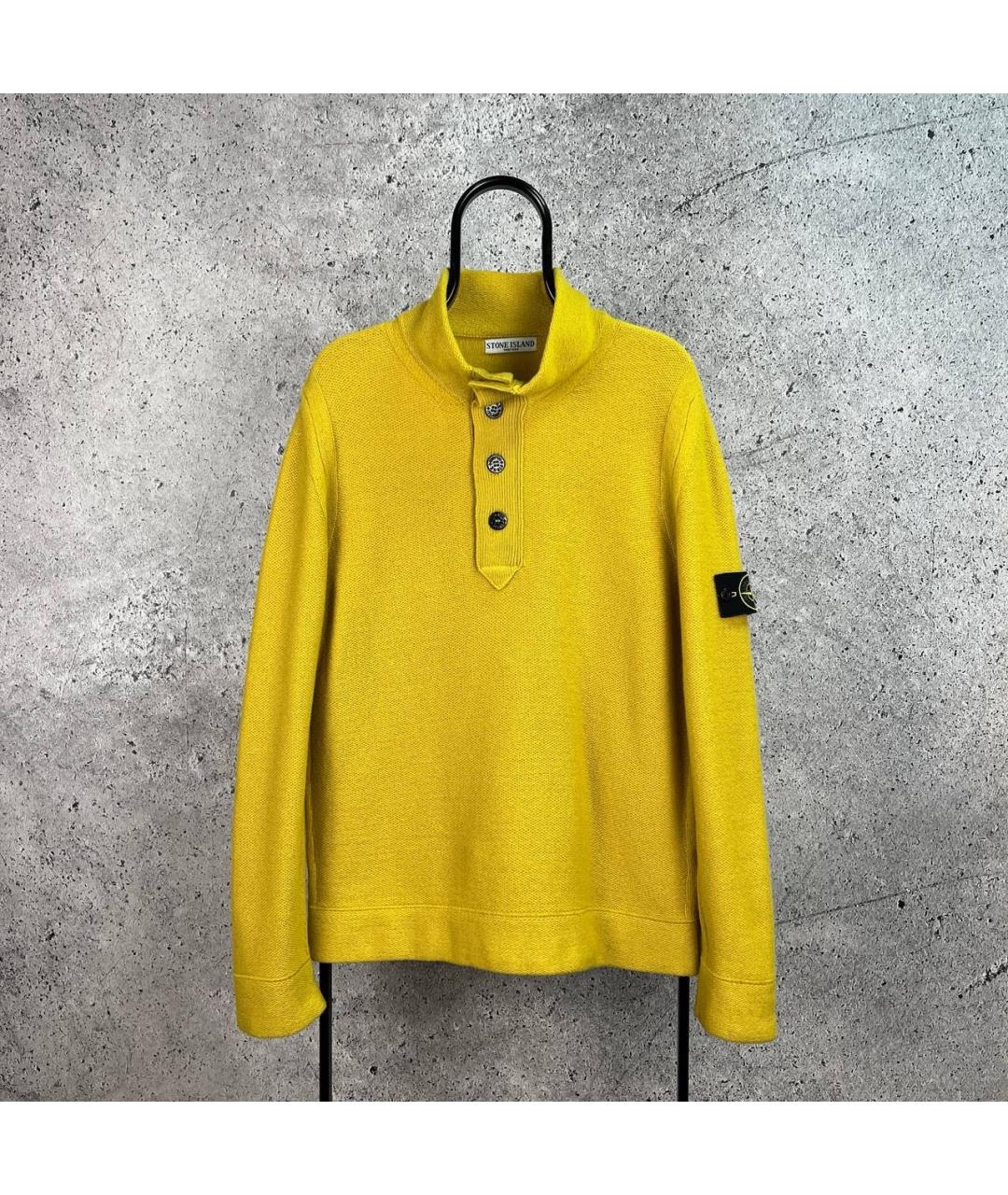 STONE ISLAND Горчичный джемпер / свитер, фото 9