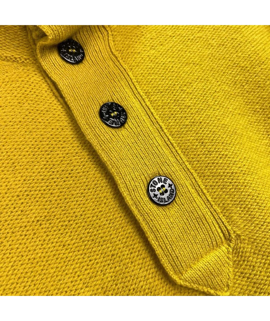 STONE ISLAND Горчичный джемпер / свитер, фото 5
