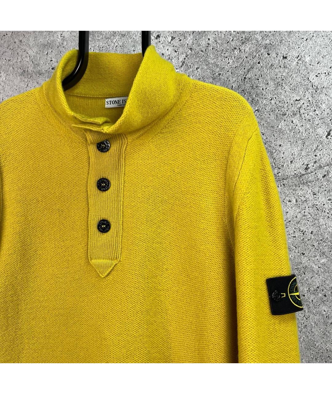 STONE ISLAND Горчичный джемпер / свитер, фото 8