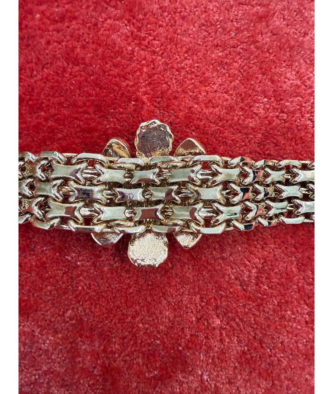 CHANEL Золотой металлический браслет, фото 2