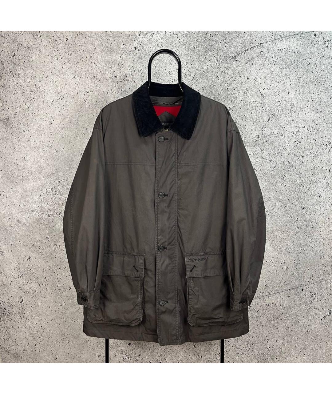 SAINT LAURENT Коричневая куртка, фото 9