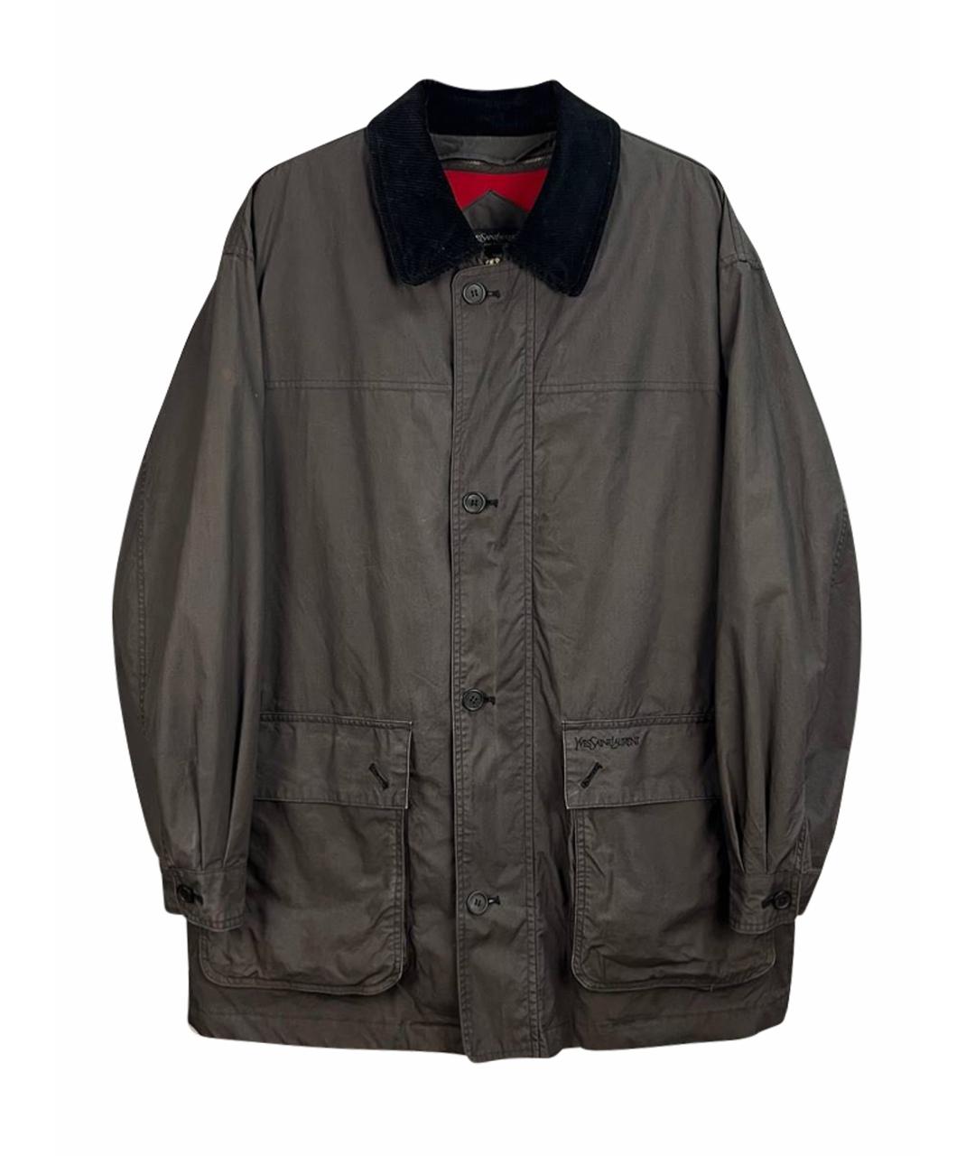 SAINT LAURENT Коричневая куртка, фото 1