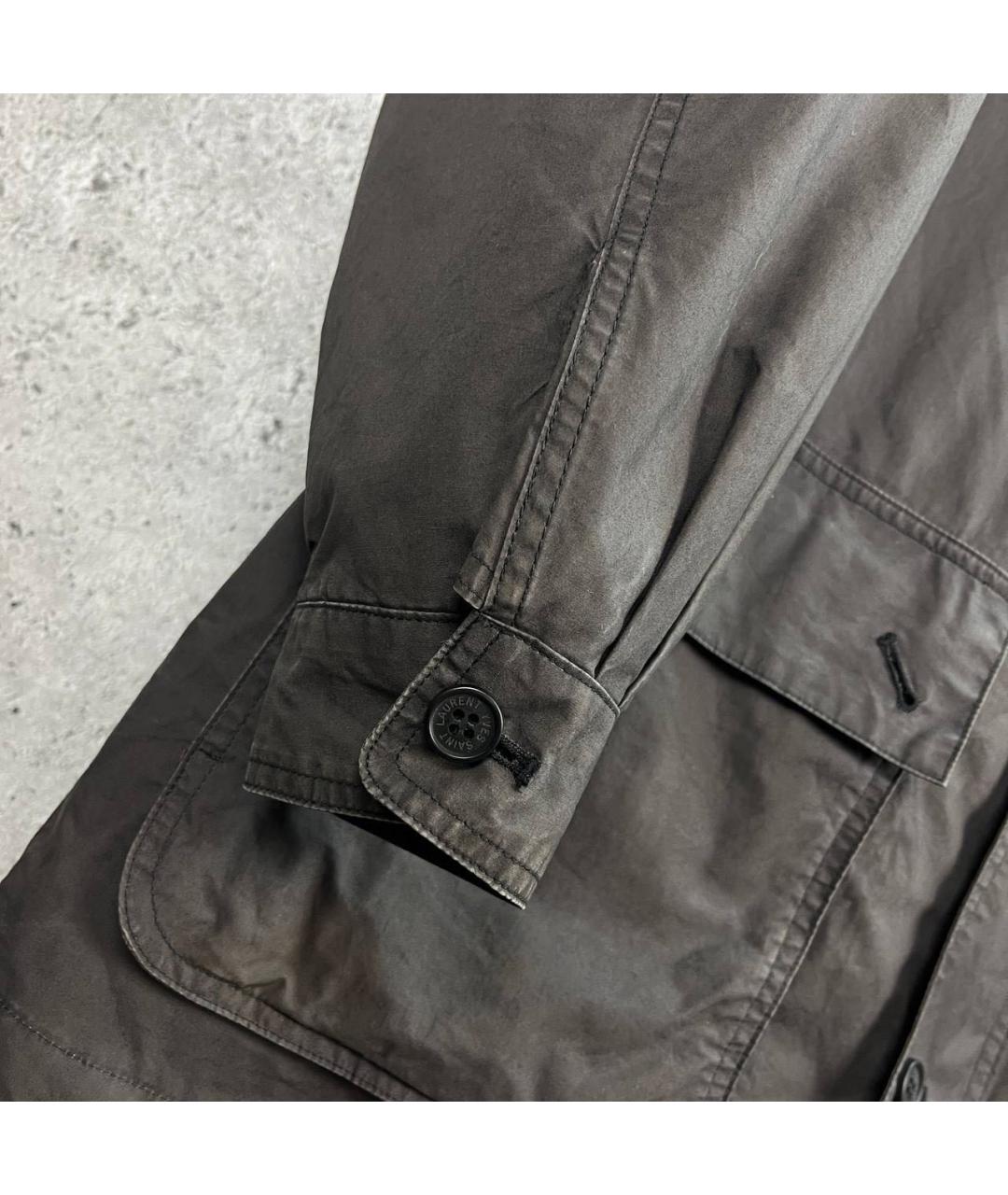 SAINT LAURENT Коричневая куртка, фото 3