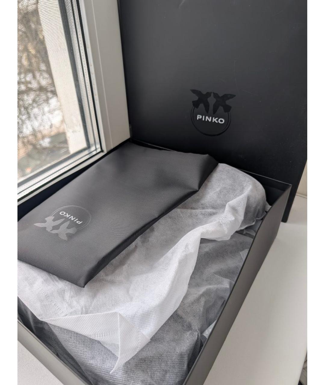 PINKO Коричневые кожаные сапоги, фото 5