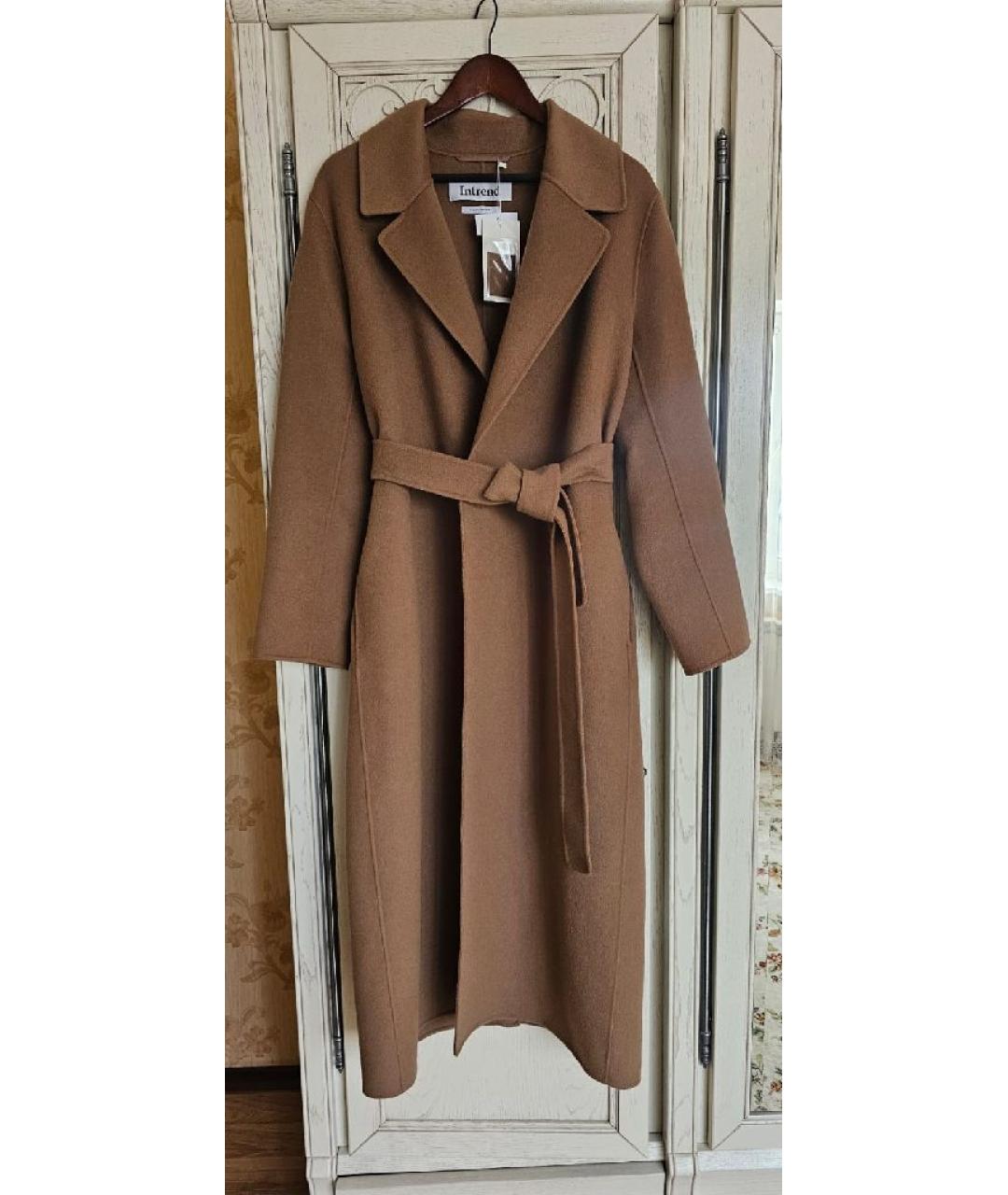 MAX MARA Коричневое шерстяное пальто, фото 8