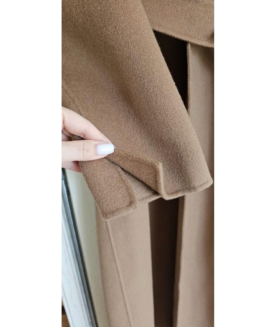 MAX MARA Коричневое шерстяное пальто, фото 5
