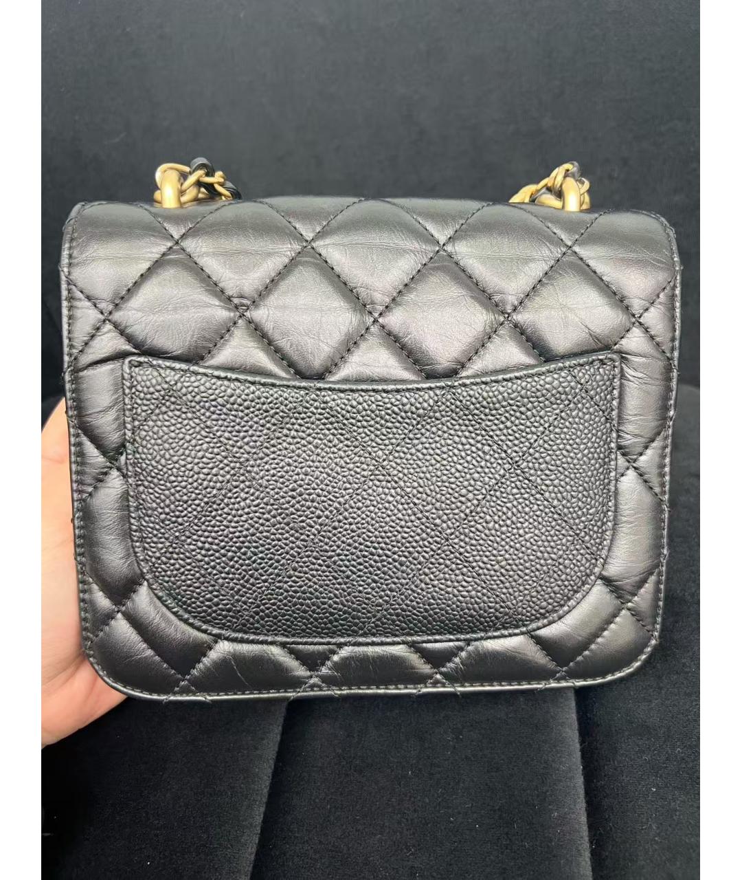 CHANEL Черная кожаная сумка через плечо, фото 2