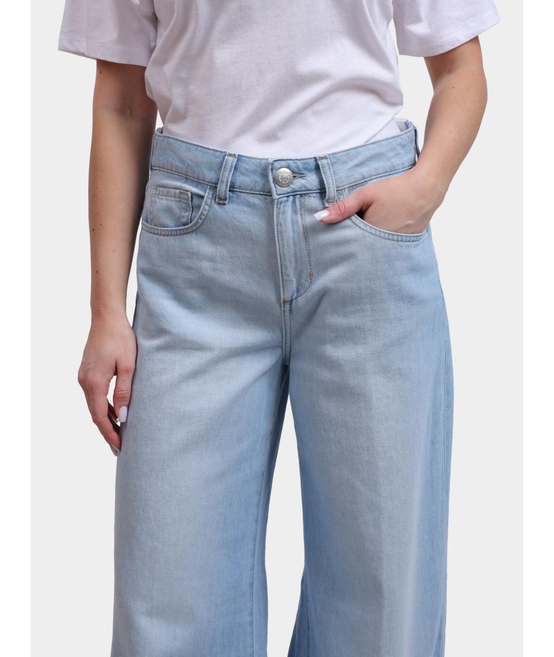 LIU JO Голубые прямые джинсы, фото 4