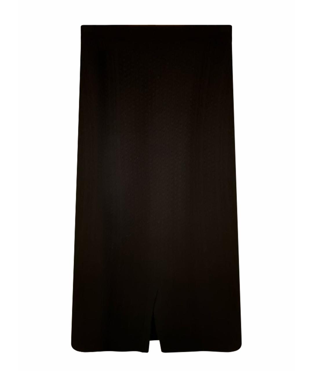 CHANEL Черная кашемировая юбка миди, фото 1