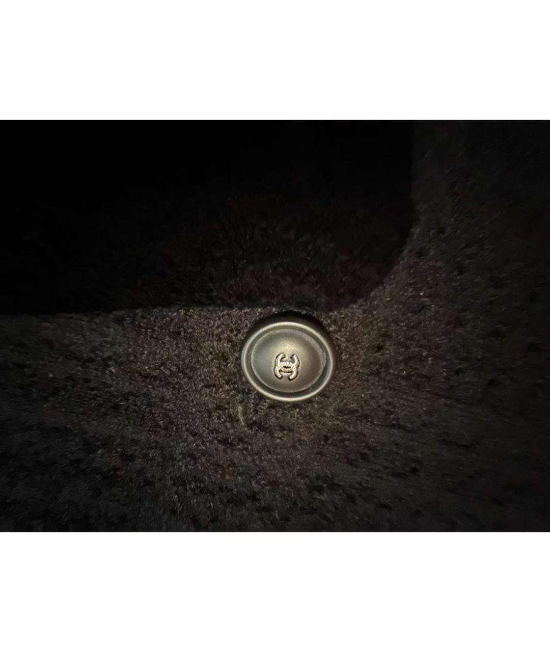 CHANEL Черная кашемировая юбка миди, фото 4