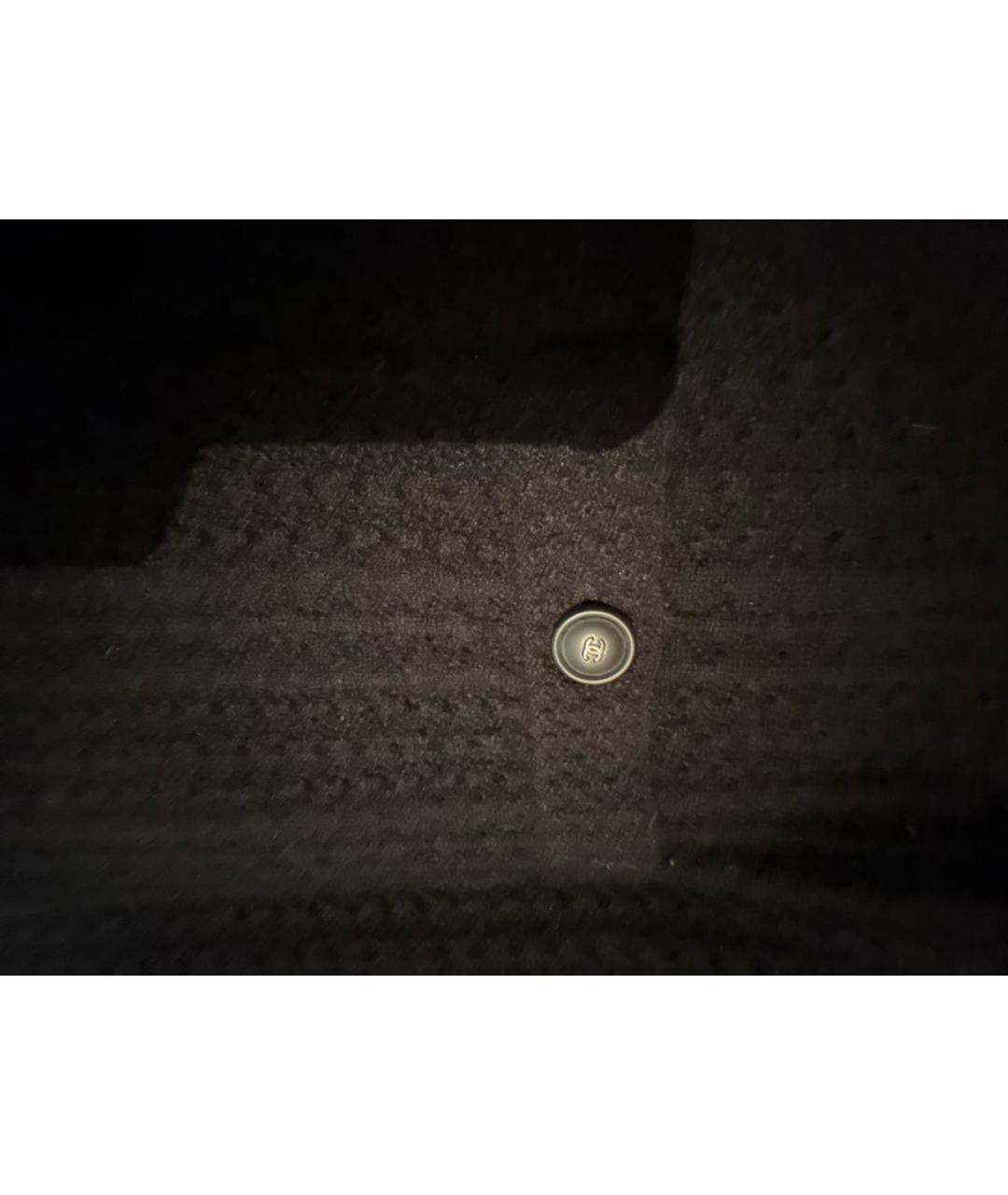 CHANEL Черная кашемировая юбка миди, фото 3