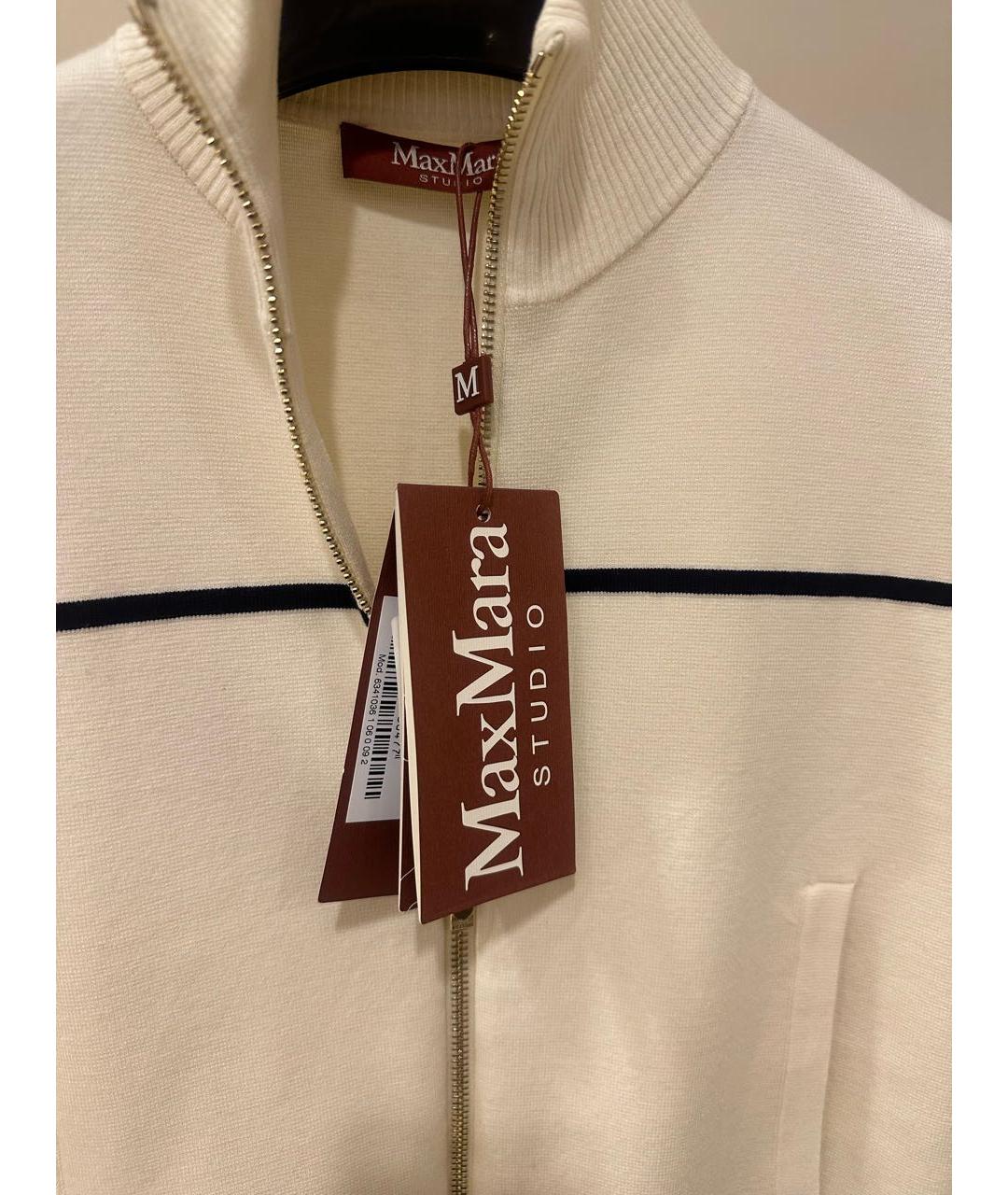 MAX MARA STUDIO Бежевый вискозный кардиган, фото 3