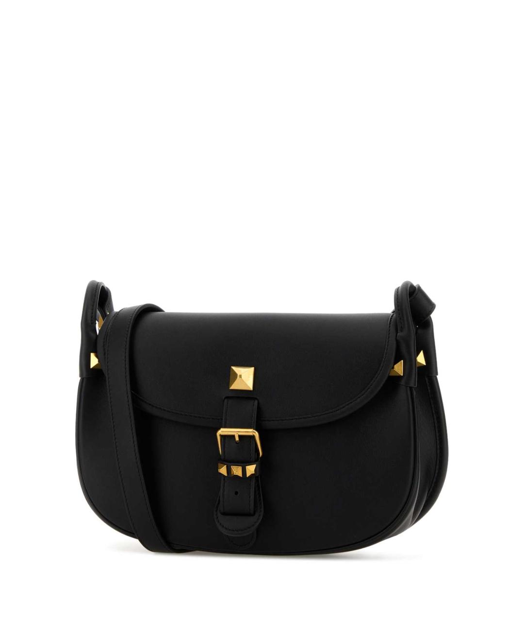 VALENTINO Черная кожаная сумка через плечо, фото 2
