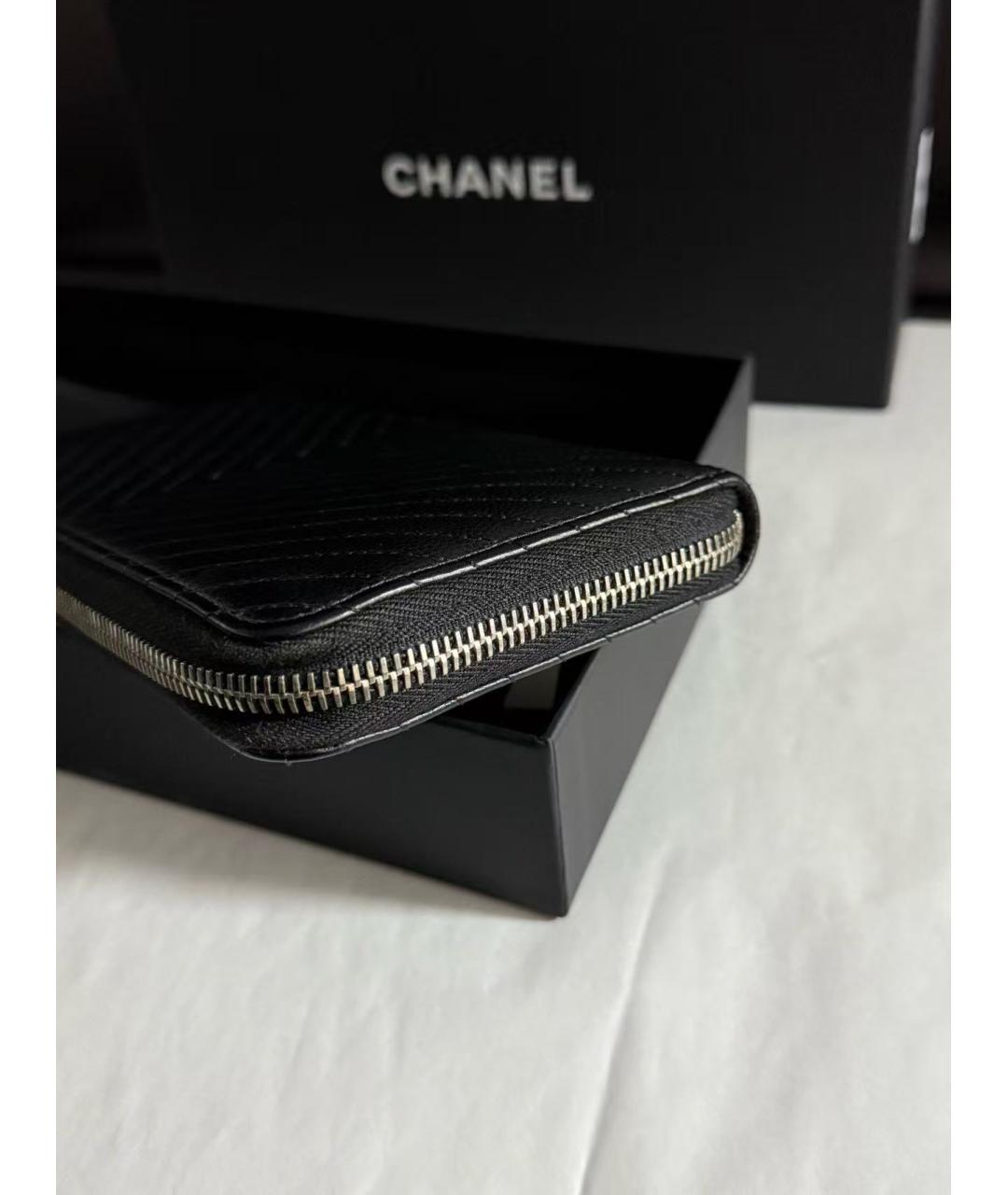 CHANEL Черный кошелек, фото 3