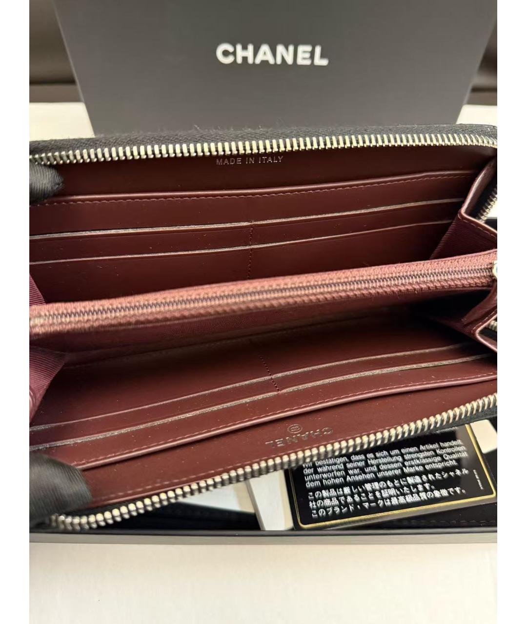 CHANEL Черный кошелек, фото 4