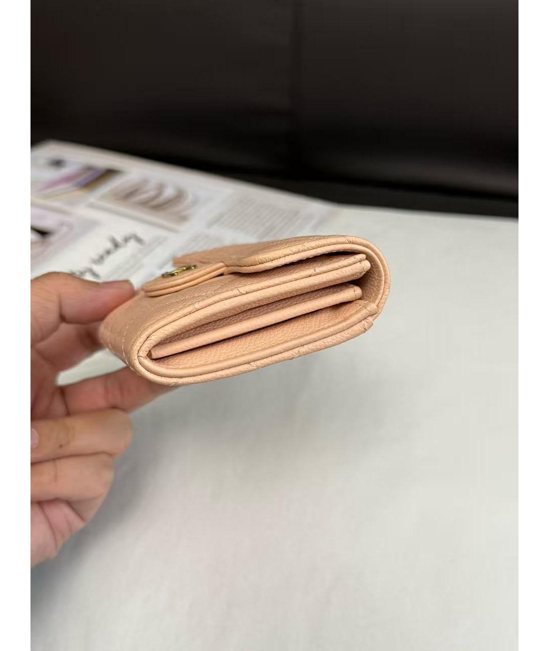 CHANEL Розовый кошелек, фото 4