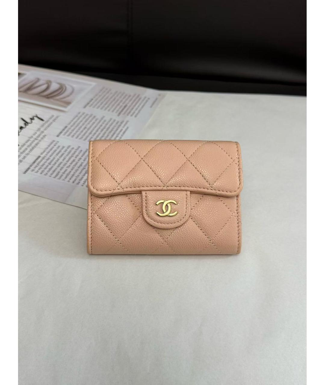 CHANEL Розовый кошелек, фото 2