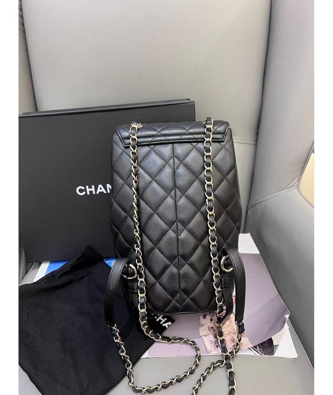 CHANEL Черный кожаный рюкзак, фото 3