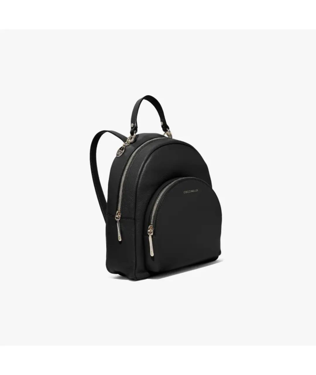 COCCINELLE Черный кожаный рюкзак, фото 4