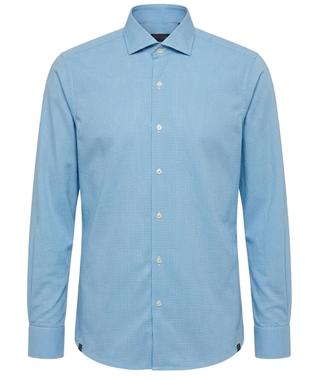 PAL ZILERI Голубая хлопковая кэжуал рубашка, фото 1