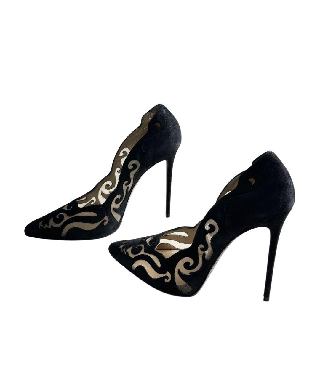 RENE CAOVILLA Черные замшевые туфли, фото 7