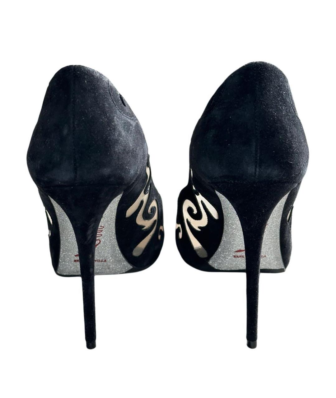 RENE CAOVILLA Черные замшевые туфли, фото 4