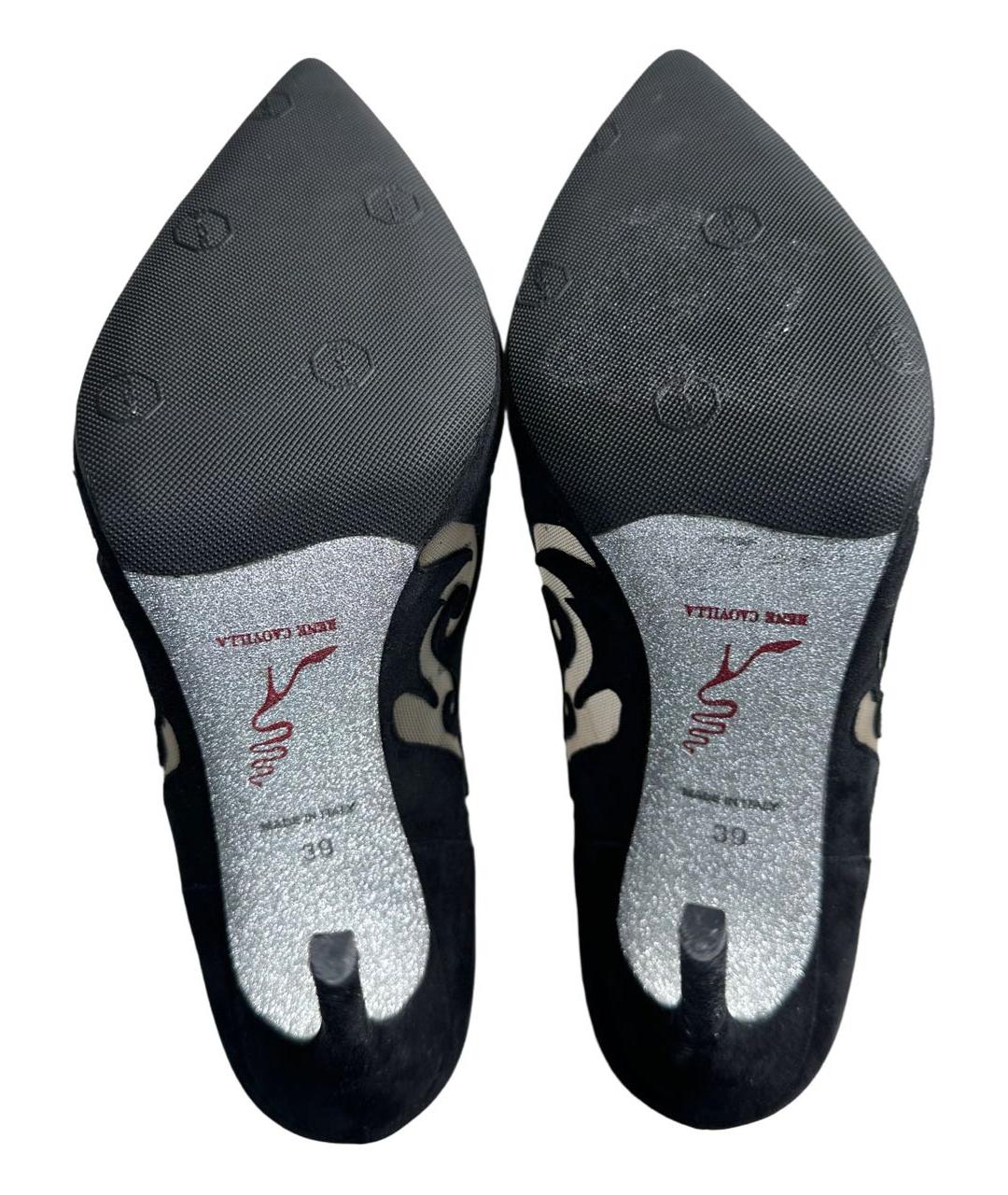 RENE CAOVILLA Черные замшевые туфли, фото 6