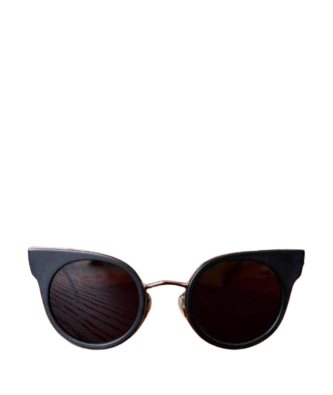 MAX MARA Черные металлические солнцезащитные очки, фото 1