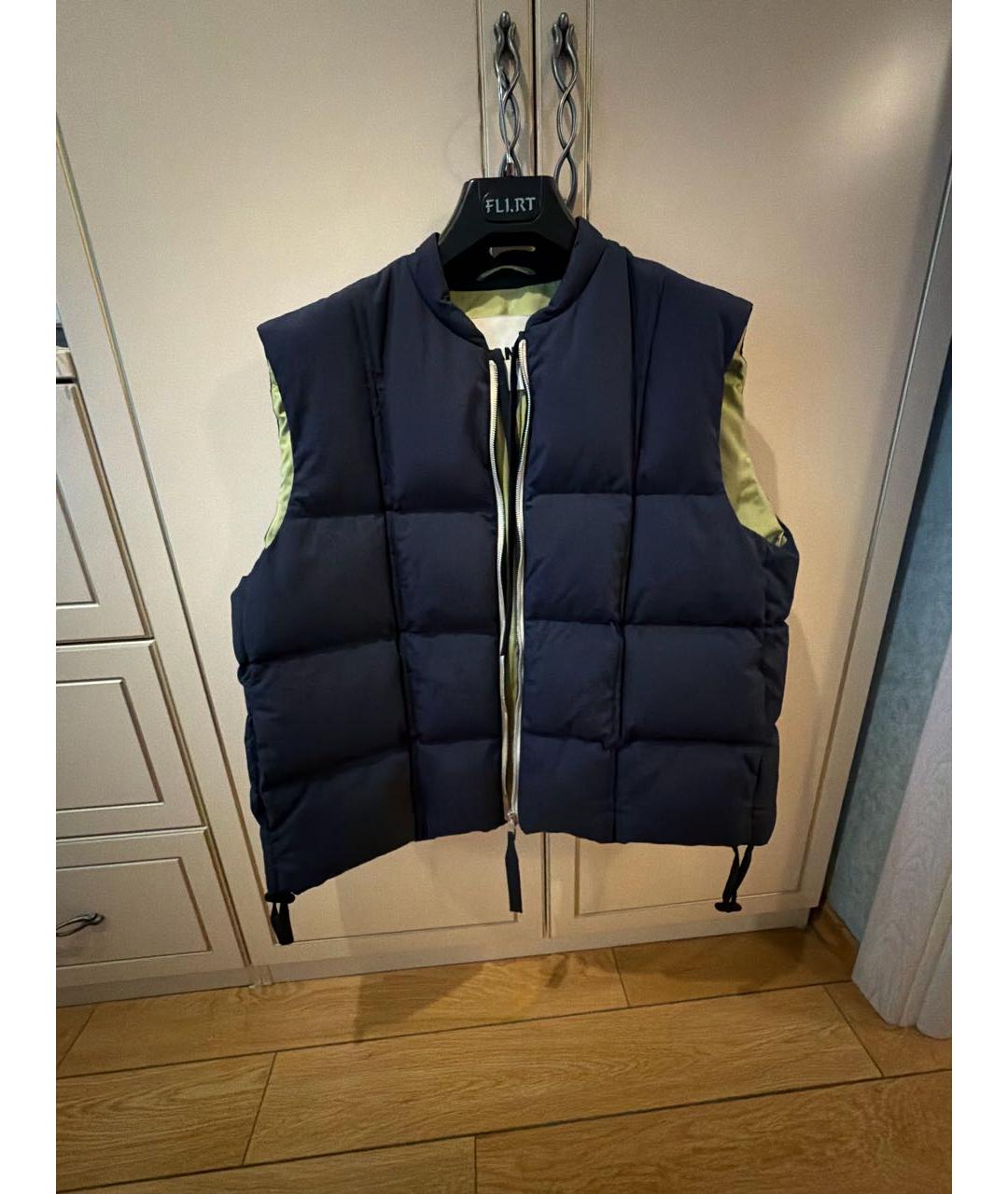 JIL SANDER Темно-синий синтетический жилет, фото 2