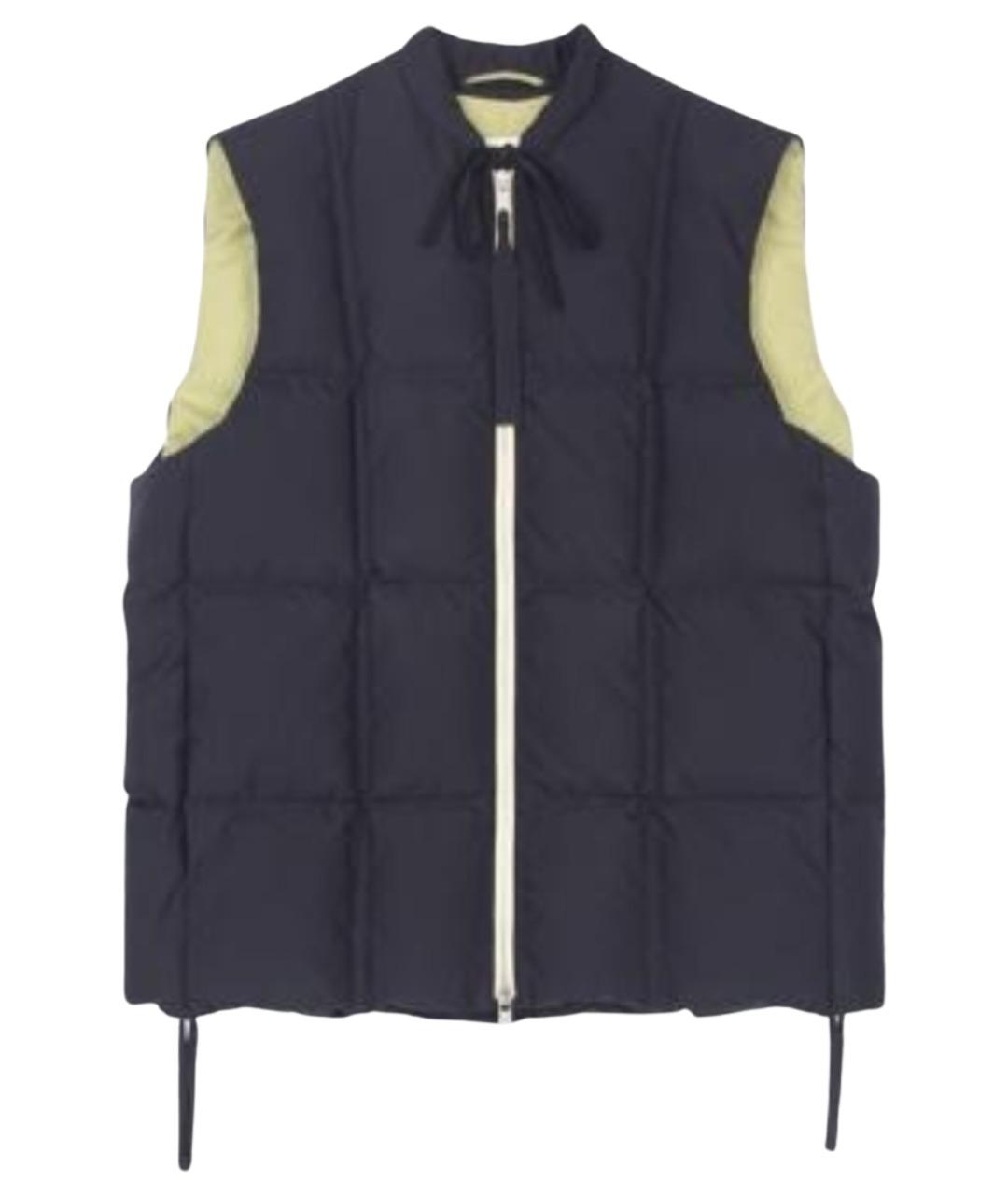 JIL SANDER Темно-синий синтетический жилет, фото 1
