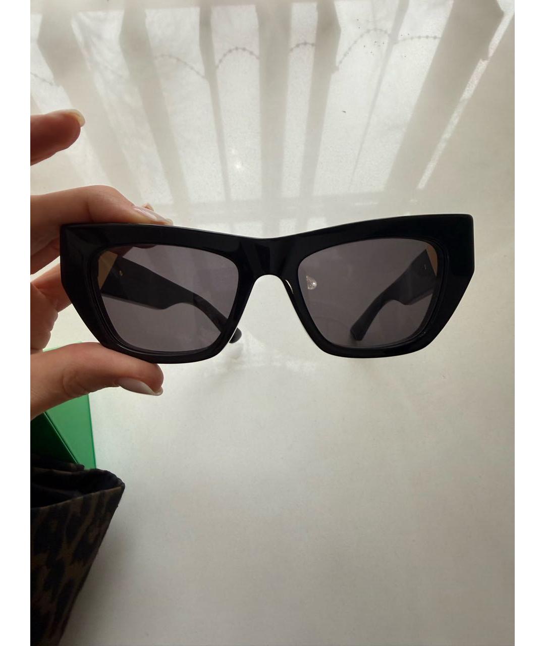 BOTTEGA VENETA Черные пластиковые солнцезащитные очки, фото 8