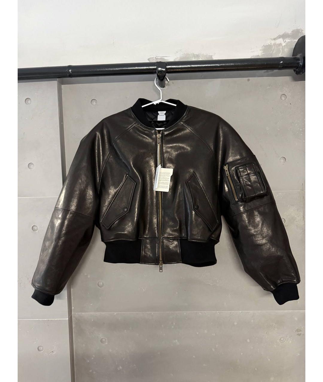 PROTOCOL INDEX Коричневая кожаная куртка, фото 3