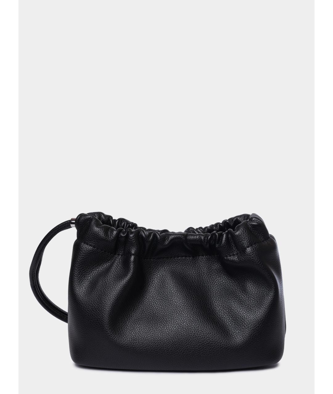 HUGO Черная кожаная сумка через плечо, фото 4