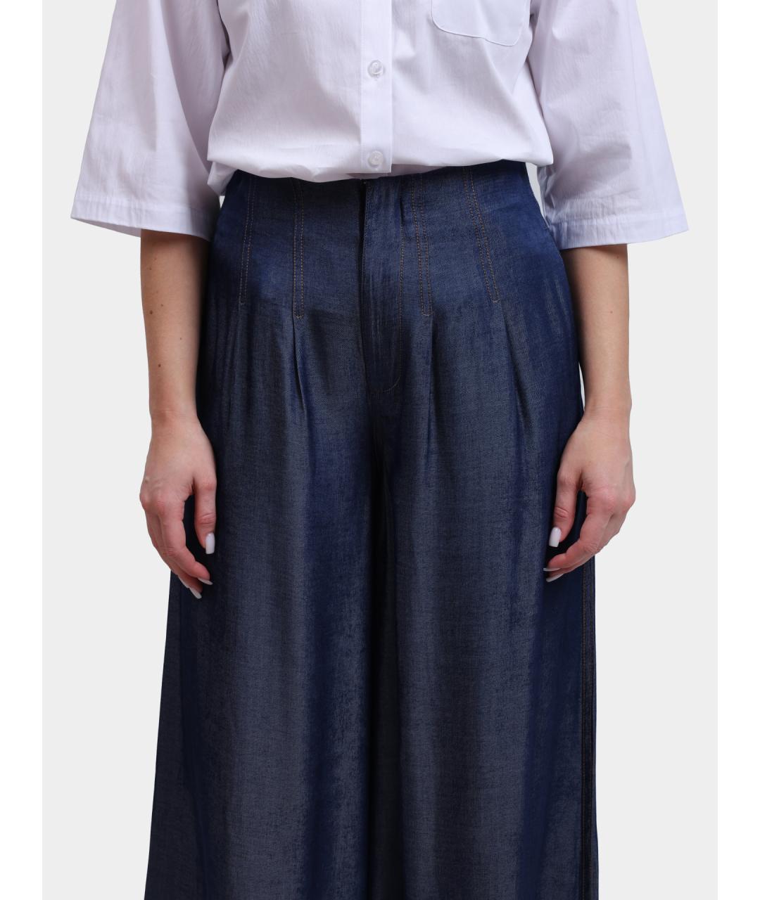 LIU JO Синие хлопковые джинсы клеш, фото 5