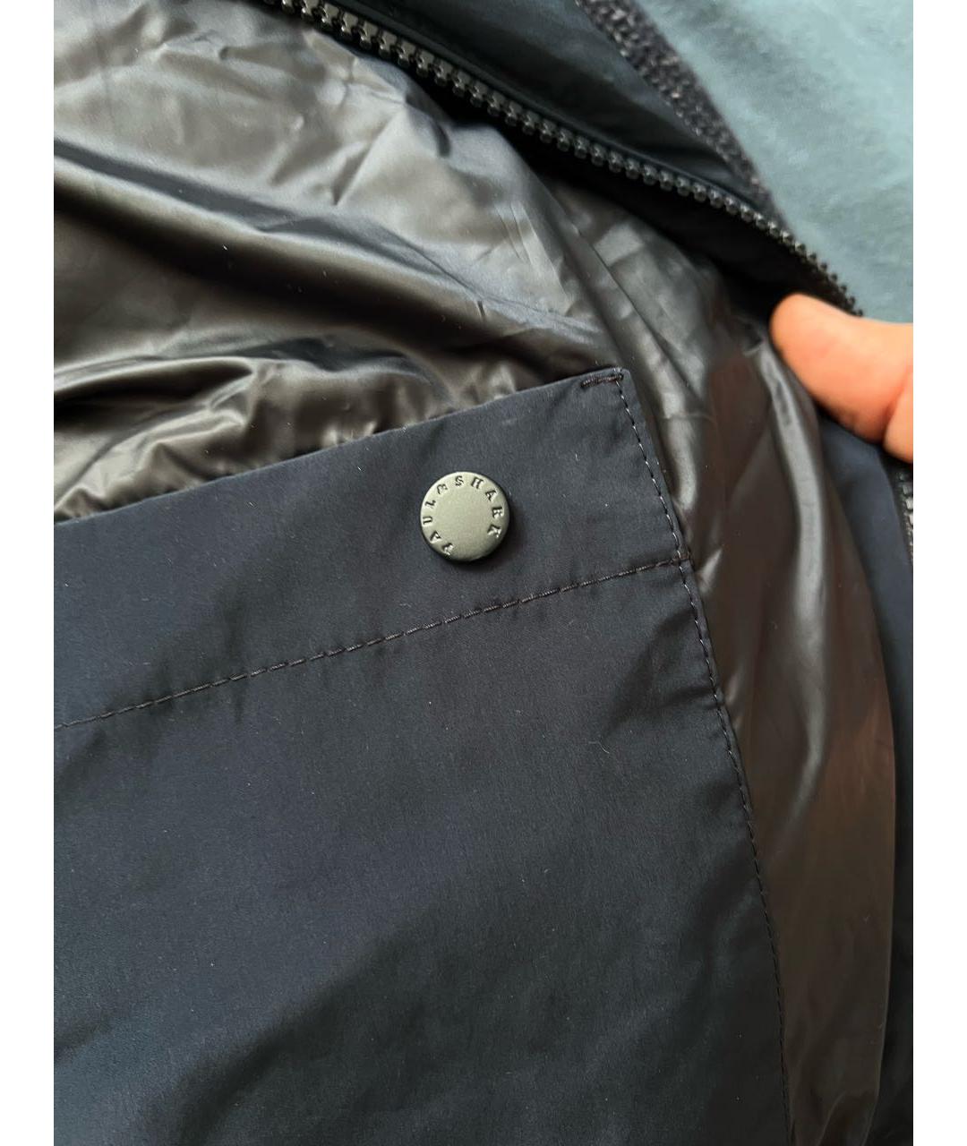 PAUL & SHARK Темно-синяя полиэстеровая куртка, фото 5