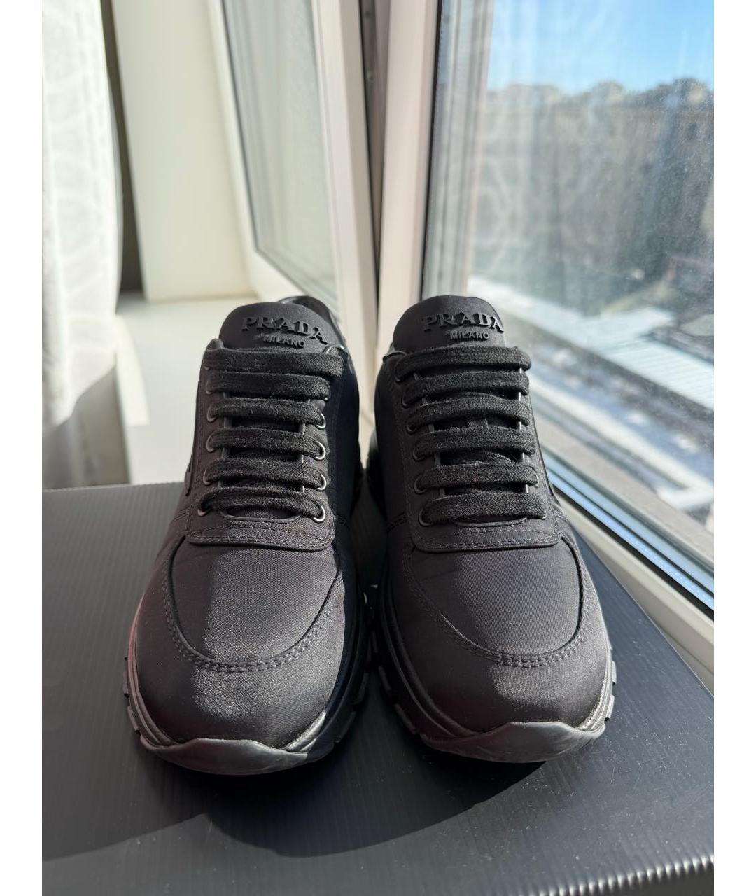 PRADA Черные кроссовки, фото 2