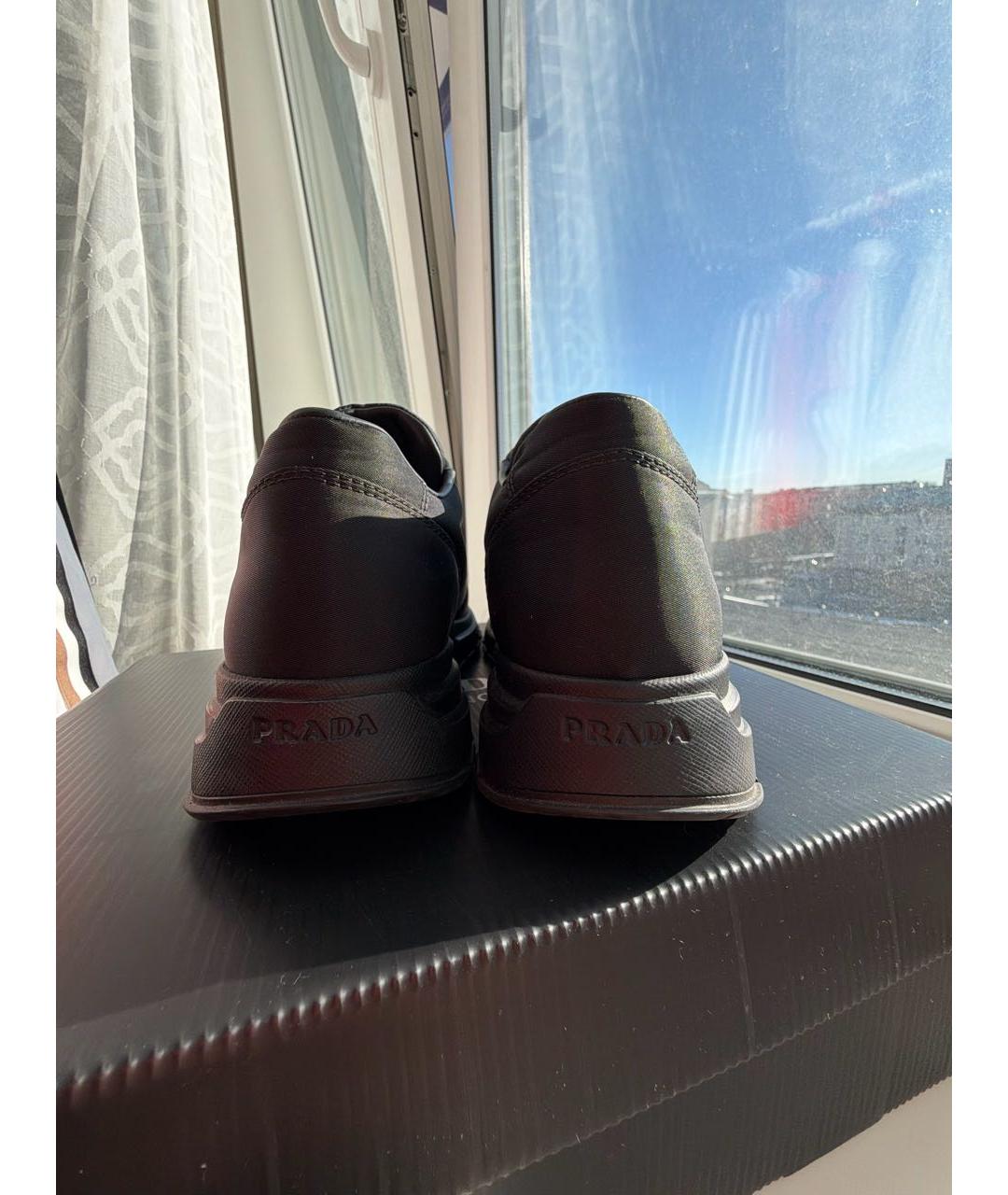 PRADA Черные кроссовки, фото 4