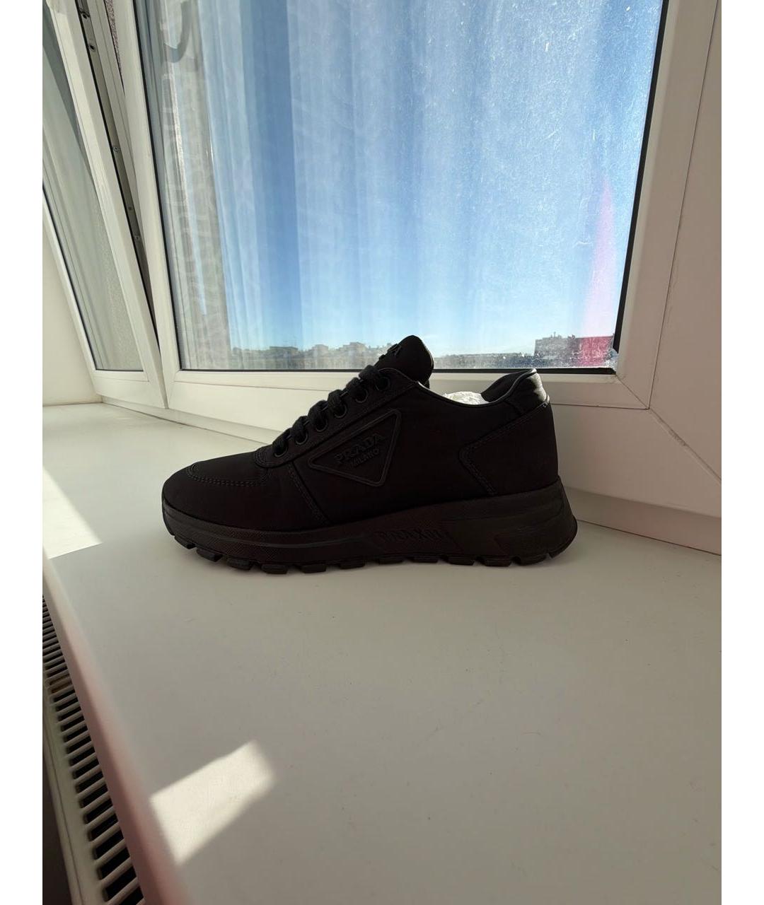 PRADA Черные кроссовки, фото 9