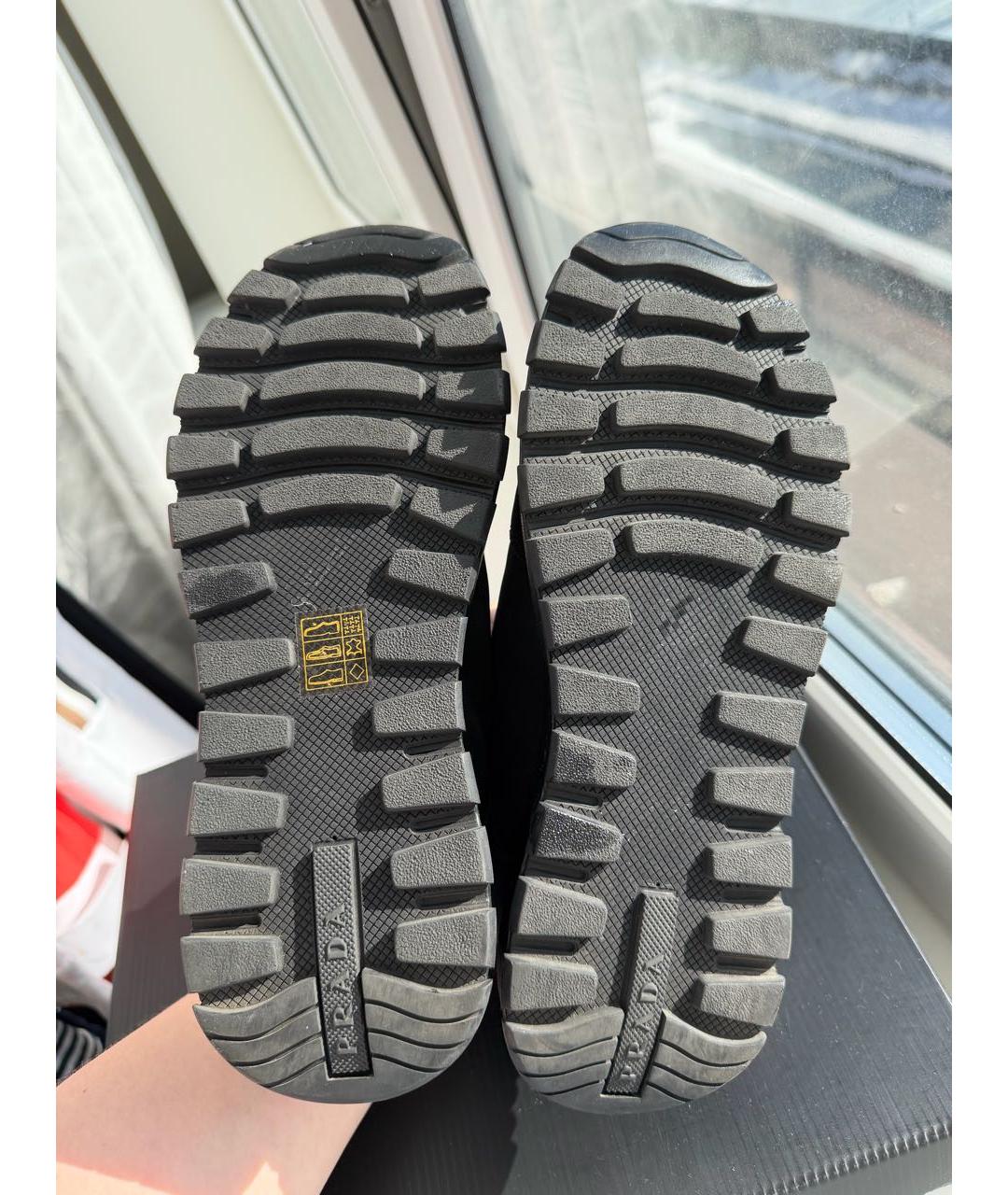 PRADA Черные кроссовки, фото 7