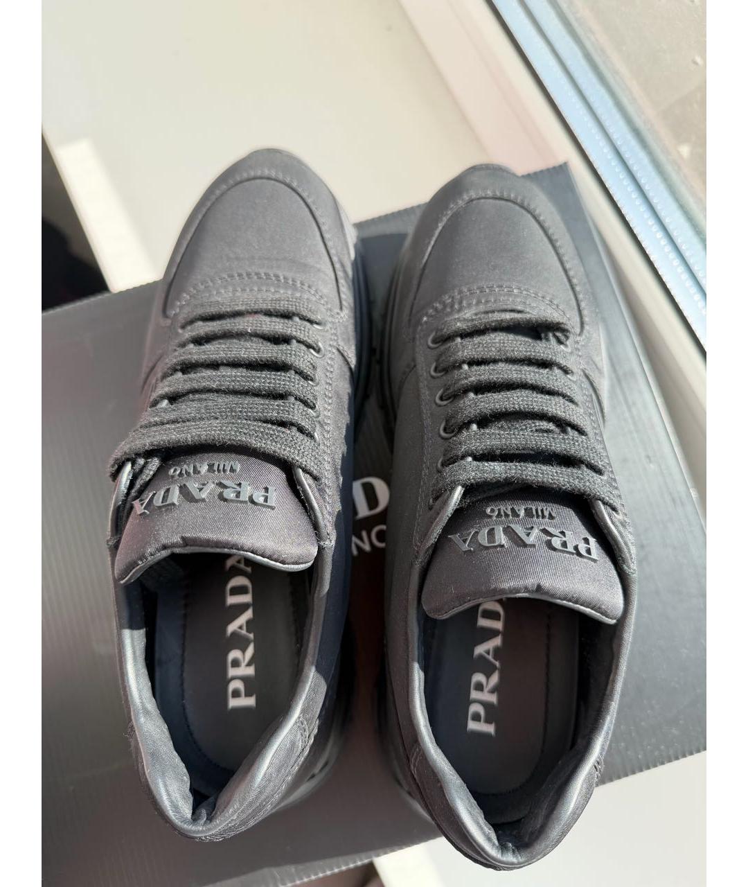 PRADA Черные кроссовки, фото 3