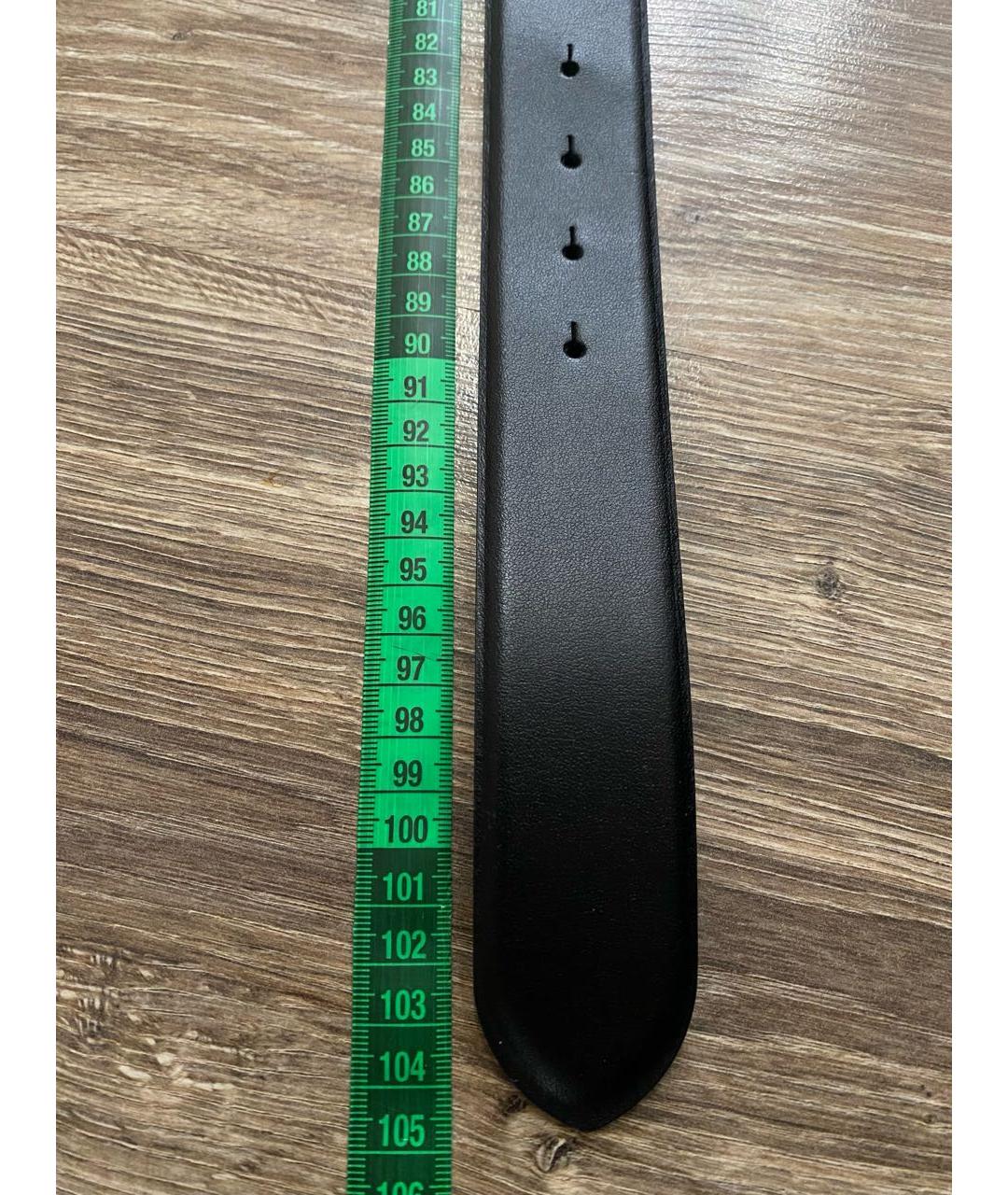 DIESEL Черный кожаный ремень, фото 6