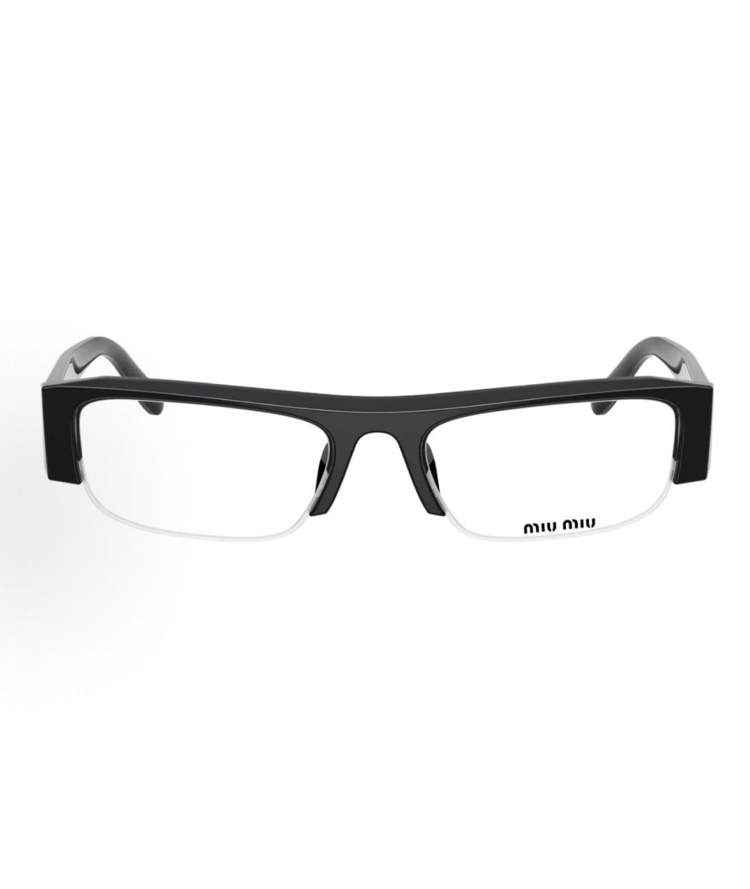 MIU MIU Черные пластиковые солнцезащитные очки, фото 2