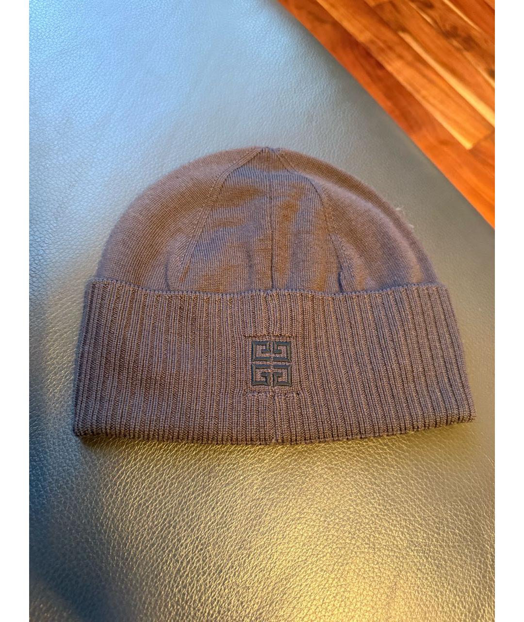 GIVENCHY Антрацитовая шерстяная шапка, фото 4