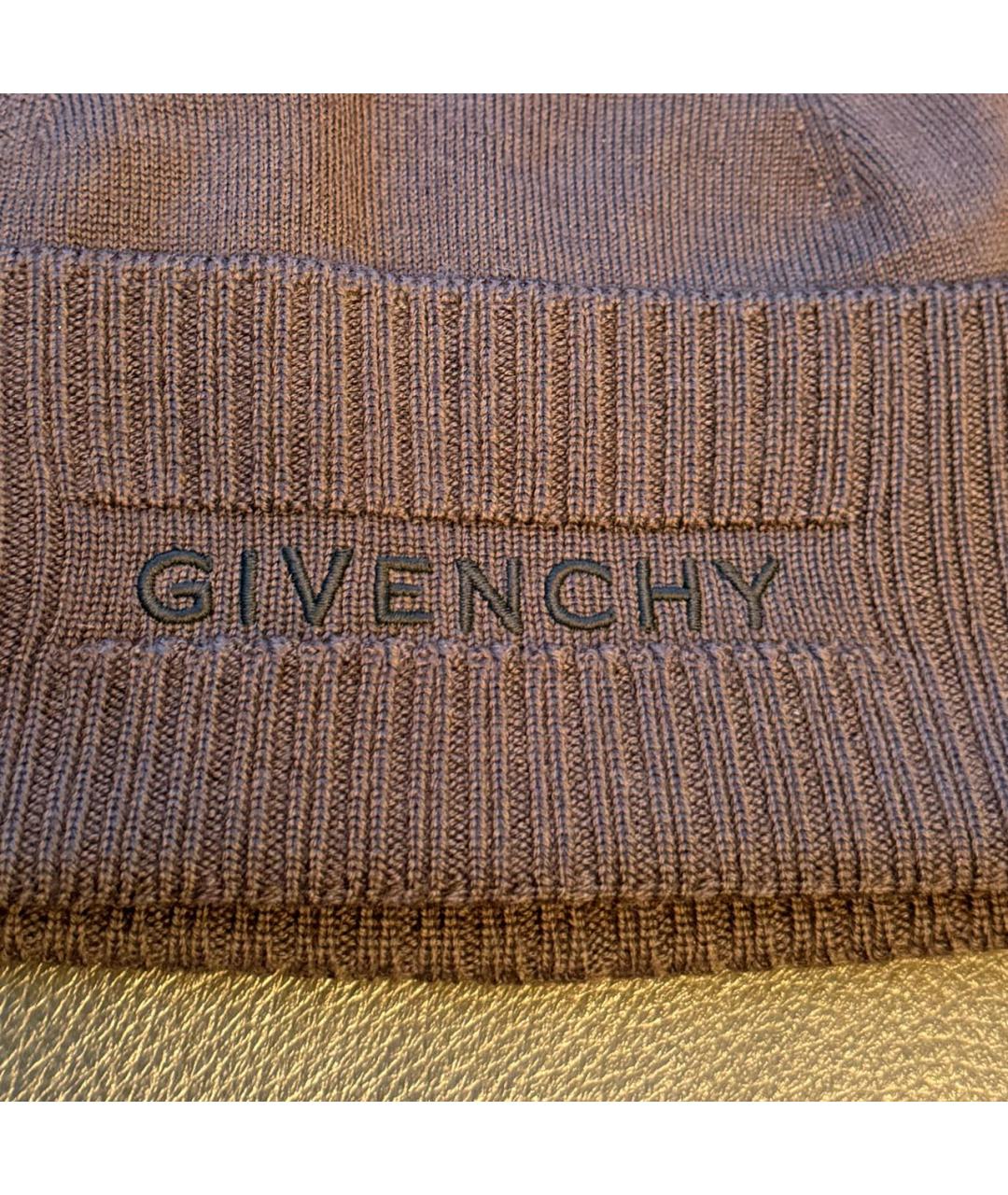 GIVENCHY Антрацитовая шерстяная шапка, фото 3