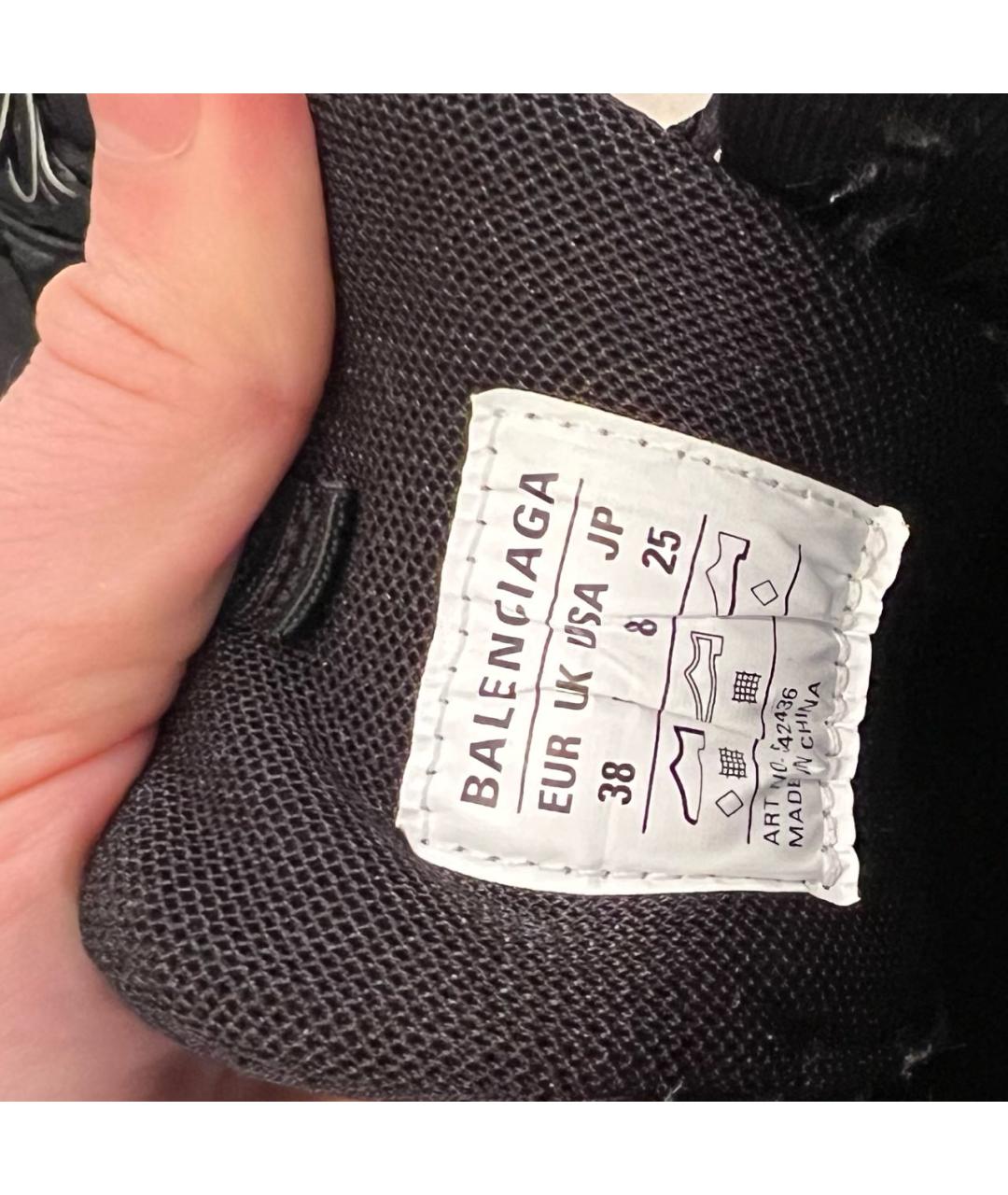 BALENCIAGA Черные кроссовки, фото 6