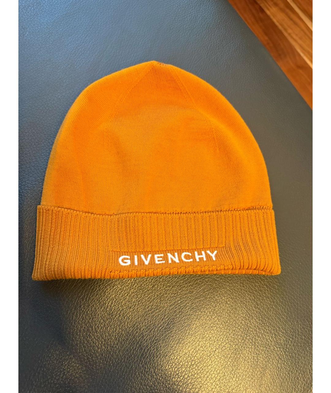 GIVENCHY Оранжевая шерстяная шапка, фото 2