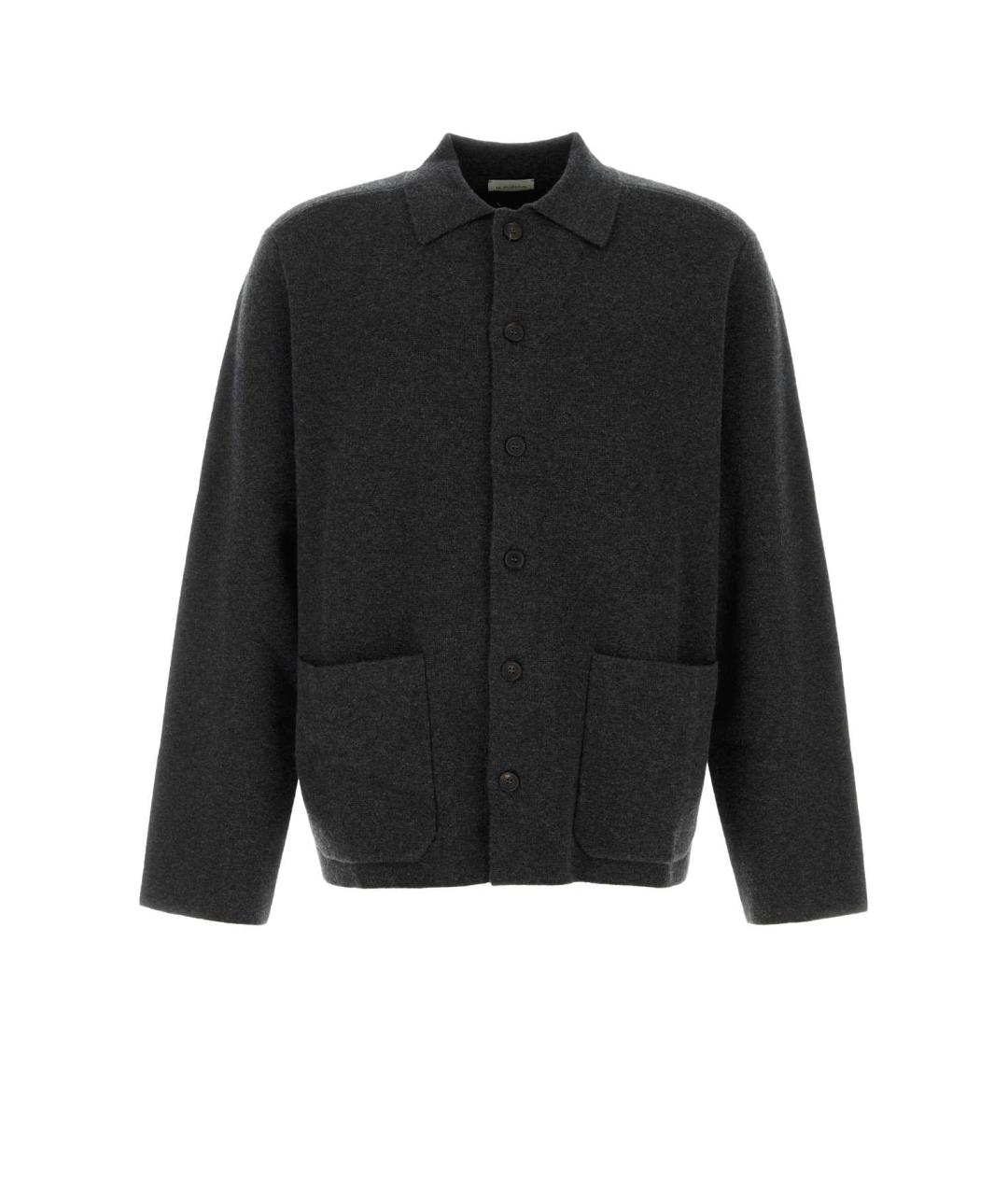 LE KASHA Серый кашемировый кардиган, фото 1