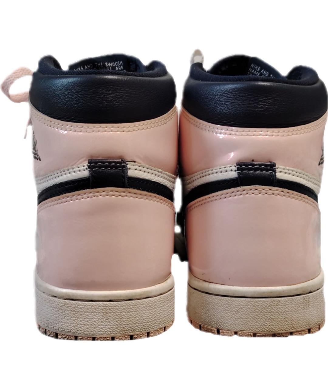 JORDAN Розовые кожаные кеды, фото 4